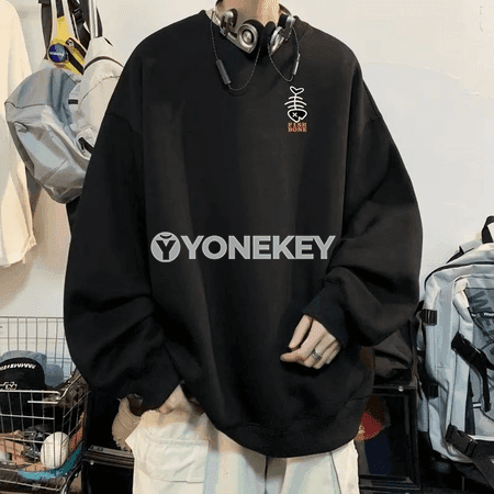 Erkekler üçin giň kesimli graffiti görnüşli ýyly sweatshirt, M-8XL