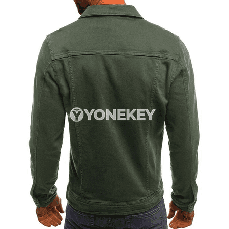 Erkekler üçin ýeňil jyns eňňitli jacket, ýaz-güýz üçin gündelik stil