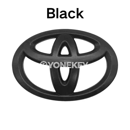 Toyota üçin karbon görnüşli rul bezeg stikeri 6.5×4.5 sm