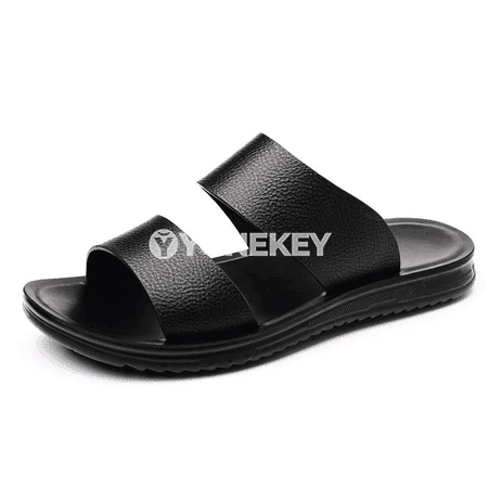 Erkekler üçin tomusly deri şypbyklar, deňiz we daşary çykmak üçin