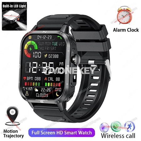 Hw12 harby görnüşli akylly sagat, GPS, faraly, Bluetooth jaňly