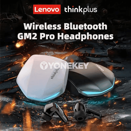 Lenovo GM2 Pro simsiz Bluetooth 5.3 gaming nauşnikler, mikrofonly