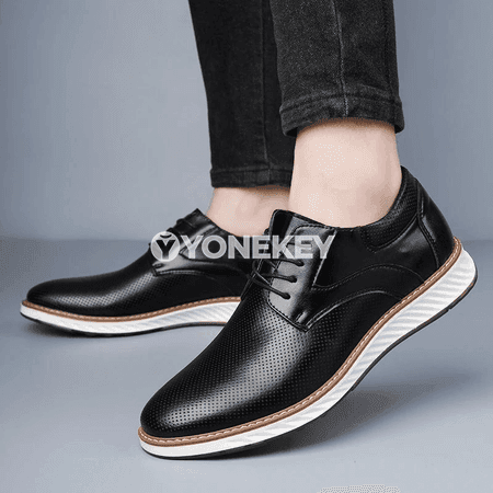 Erkekler üçin pu köwüşli klassik oxfords — ýaz güýz üçin