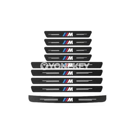 BMW üçin karbon fiber gapy we bagaj sill stikeri