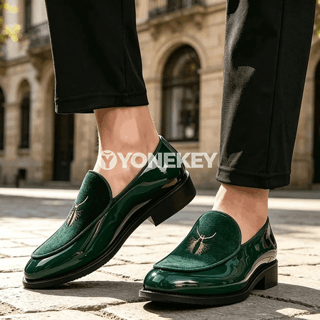 Erkekler üçin zamş görnüşli loafers — rahat slip-on gündelik aýakgap