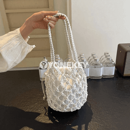 Zenanlar üçin tomuslyk kroşe köçe sumkasy, ýeňil elde göterilýän