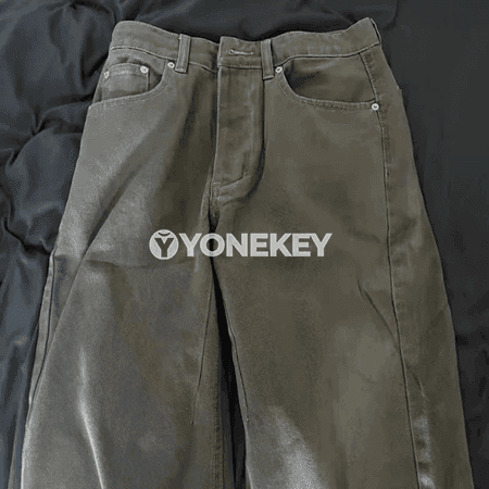 Erkekler üçin retro stil jeans balaklar, göni kesimli
