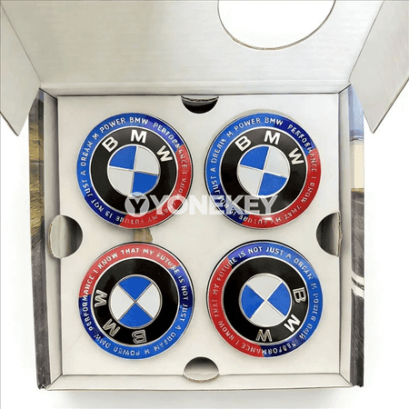 BMW tiginiň merkezi üçin magnitli 56/68 mm hub kapsy
