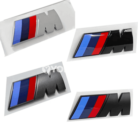 BMW M logolu awto stikeri 45-90 mm, 2-1 bölek metal nyşan
