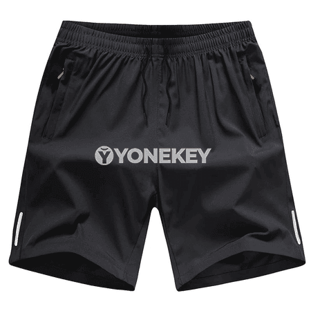 Erkekler üçin giň kesimli sport şorty, jübili, 8XL çenli