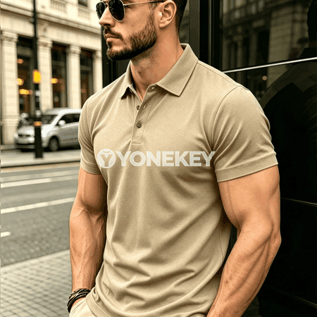 Erkekler üçin çalt guraýan polo futbolka, dem alýan sport köýnegi