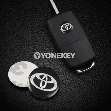 Toyota açarlary üçin 14/15 mm rezin bezeg stikeri, 5/10 sany