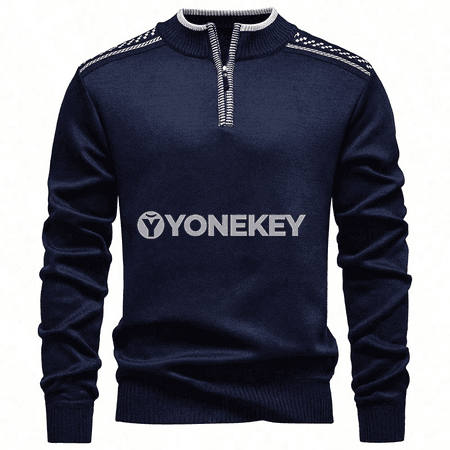 Erkekler üçin fermuarly gündelik hudi, güýz-gyş trikotaž sweatshirt