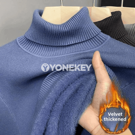Erkekler üçin ýyly trikotaž switer, gyş üçin
