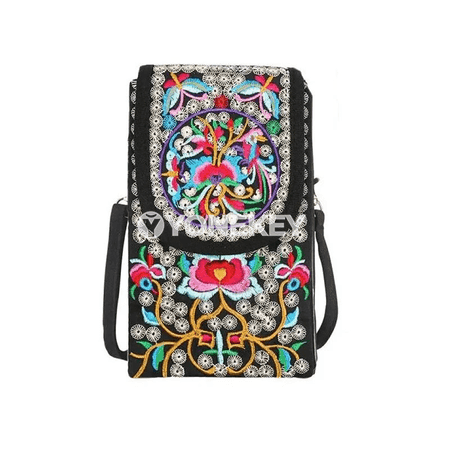 Aýal-gyzlar üçin multibölümli egin sumka, kanwasdan gündelik crossbody sumka