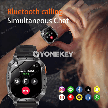 2.01 dýum suw geçirmeýän sport akylly sagat, güýçli batareýaly
