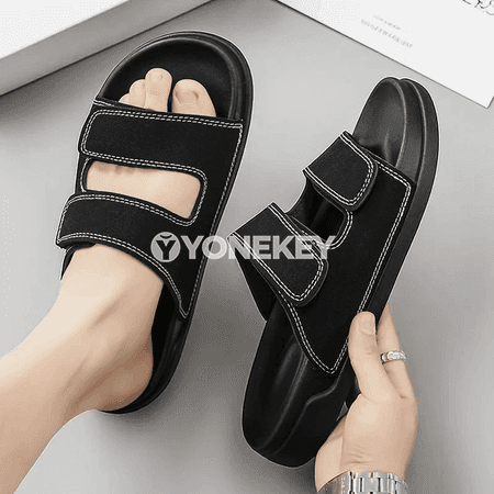 Erkekler üçin tomusky rahat şypbyklar, daşary we öý üçin