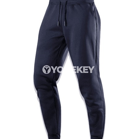 Erkekler üçin ýyly jogger sport balaklary, jübili, keşde ýüplü