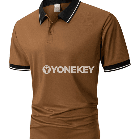 Erkekler üçin ýaz polo köýnegi, ýeňil, çalt gurayjy, slim fit