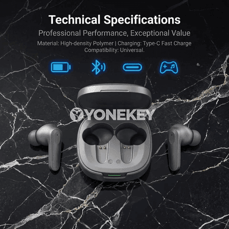 Bluetooth simsiz oýun nauşnikleri, TWS, mikrafonly, HiFi sesli