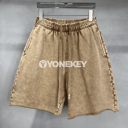 Erkekler üçin retro vintage pagta şortik, tomuslyk gündelik rahat model