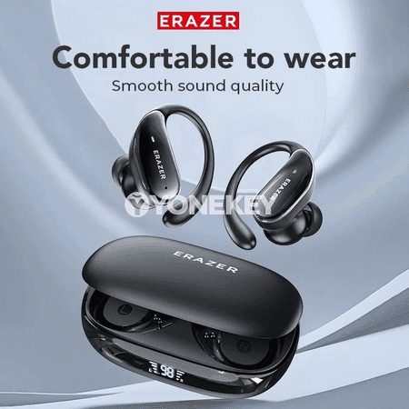 Erazer XT80 simsiz Bluetooth nauşnikler, suw geçirmeýän sport görnüşi