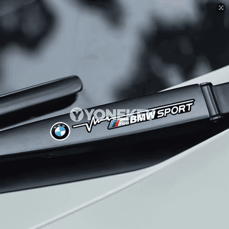 BMW üçin 2 sany awtoulag stikeri, wiper bezeg liýasy