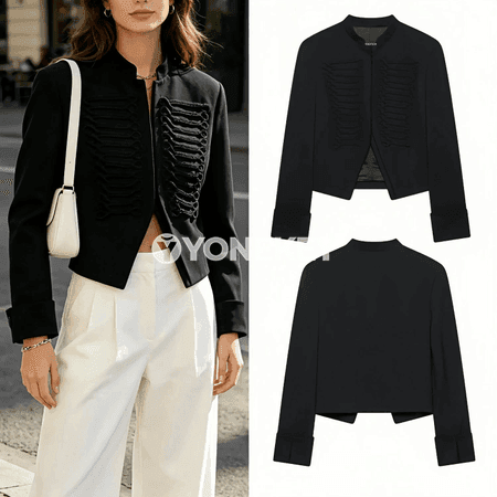 Zenanlar üçin döwrebap blazer, ýazky ýeňil resmi stil