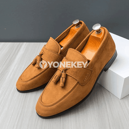 Erkekler üçin ýeňil klassik loafers köwüşler, iş we gündelik geýim üçin